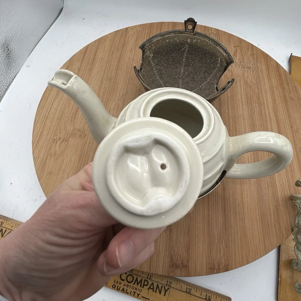 1930s WMF‎ Bauscher Weiden Thermal Ball Teapot Complete With Perfect Lined Shell